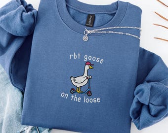 RBT Sweatshirt, Embroidered Silly Goose Registered Behavior Technician Crewneck