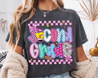 Second Grade Teacher Shirt, Back To School Gift, Comfort Colors Second Grade Shirt, Elementary School, 2nd Grade Tee, 2nd Grade Tshirt