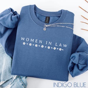 Sudadera para abogadas, suéter de abogada, regalo de graduación de abogada, sudadera de abogada, regalo de abogada, cuello redondo de abogada, regalo para estudiantes de derecho