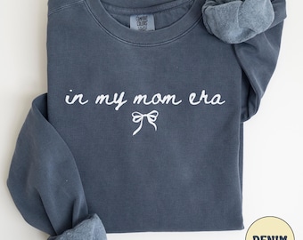 Comfort Colors In My Mom Era Sweatshirt, Expecting Mom Gift, Mama Crewneck
