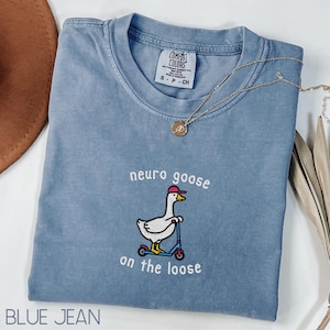 Chemise d'infirmière neuro brodée, T-shirt de neurologie Silly Goose, cadeau de remise des diplômes d'infirmière en neurosciences