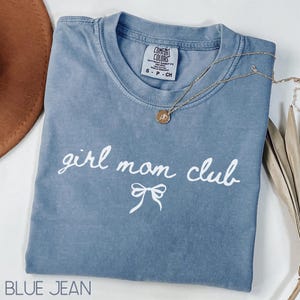 Coquette Girl Mom Club Shirt, Girl Mama Gift, Comfort Colors Girl Mom T-shirt, Expecting Mom Gift, Girl Mama Shirt, Mothers Day Gift