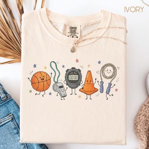 Doodle chemise de professeur d'éducation physique, cadeaux pour professeur de gymnastique, t-shirt de professeur d'éducation physique, cadeau enseignant d'éducation physique, t-shirt d'éducation physique