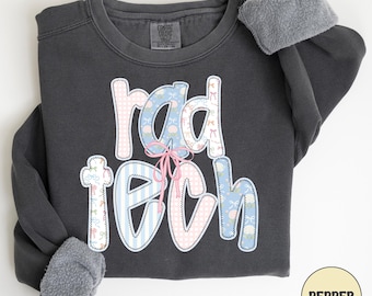 Comfort Colors Rad Tech Sweatshirt, Gift For Xray Tech, Radiology Tech Sweatshirt, Rad Tech Crewneck