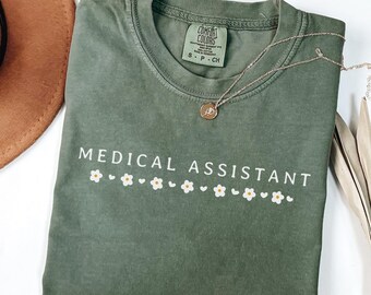 Comfort Colors Medical Assistant Shirt, CMA Gifts, MA T-shirt