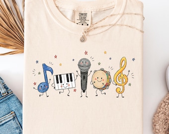 Doodle Music Teacher Shirt, Music Teacher Gift, Music Teacher Tshirt, Music Lover Gift, Musician Tee