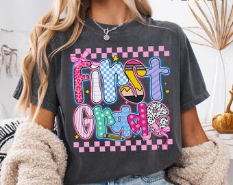 Coquette First Grade Teacher Shirt, Back To School Gift, Comfort Colors 1st Grade Tshirt, New Teacher Gift, Grade Level Shirt, 1st Grade Tee