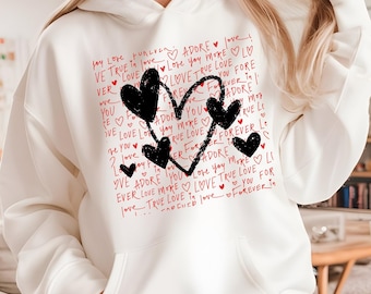 Valentines Day Heart Print Shirt, Love Tee