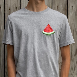 Freedom Watermelon Shirt, Protest for Gaza Tee, Free Palestine Solidarity Shirt, Human Rights Support Shirt