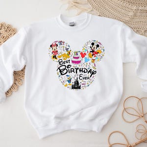 Best Birthday Ever Sweatshirt, Disneyland 2025 Sweatshirt, Disneyworld Trip Tee, Birthday Celebration Sweatshirt, Retro Party Tee