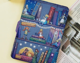 The Magic Bookshelf for Kids Kindle Case Customized Name for Paperwhite 1/2/3/4,Kobo Cover,Kindle Paperwhite 6"/7",Kindle 2026,Gift for Kids