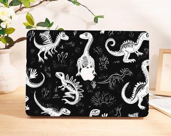 Black Dinosaur World Personalized 2026 Macbook Case,Air 11 13 15 Pro 14 16 Cover, 13"/14"/15"/16" Inch Sleeve,Custom Laptop Name Text Case