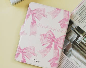Pink Ribbon Inspiration Customized Paperwhite 1/2/3/4,Kindle 2019/2022,Kindle Paperwhite Case,Kindle 12th Gen,Paperwhite 6"/7",Gift for Her