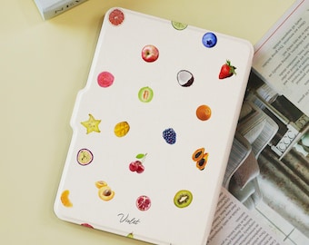Funda para Kindle con diseño de frutas personalizada para Paperwhite 1/2/3/4, Kindle 2019/2022, funda para Kindle Paperwhite, Kindle 12.ª generación, Paperwhite de 6/7 pulgadas
