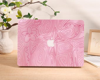 Children's Graffiti Personalized 2024 Macbook Case, Air 11 13 15 Pro 14 16 Cover, 13"/14"/15"/16" Inch Sleeve, Laptop Custom Name Text Case
