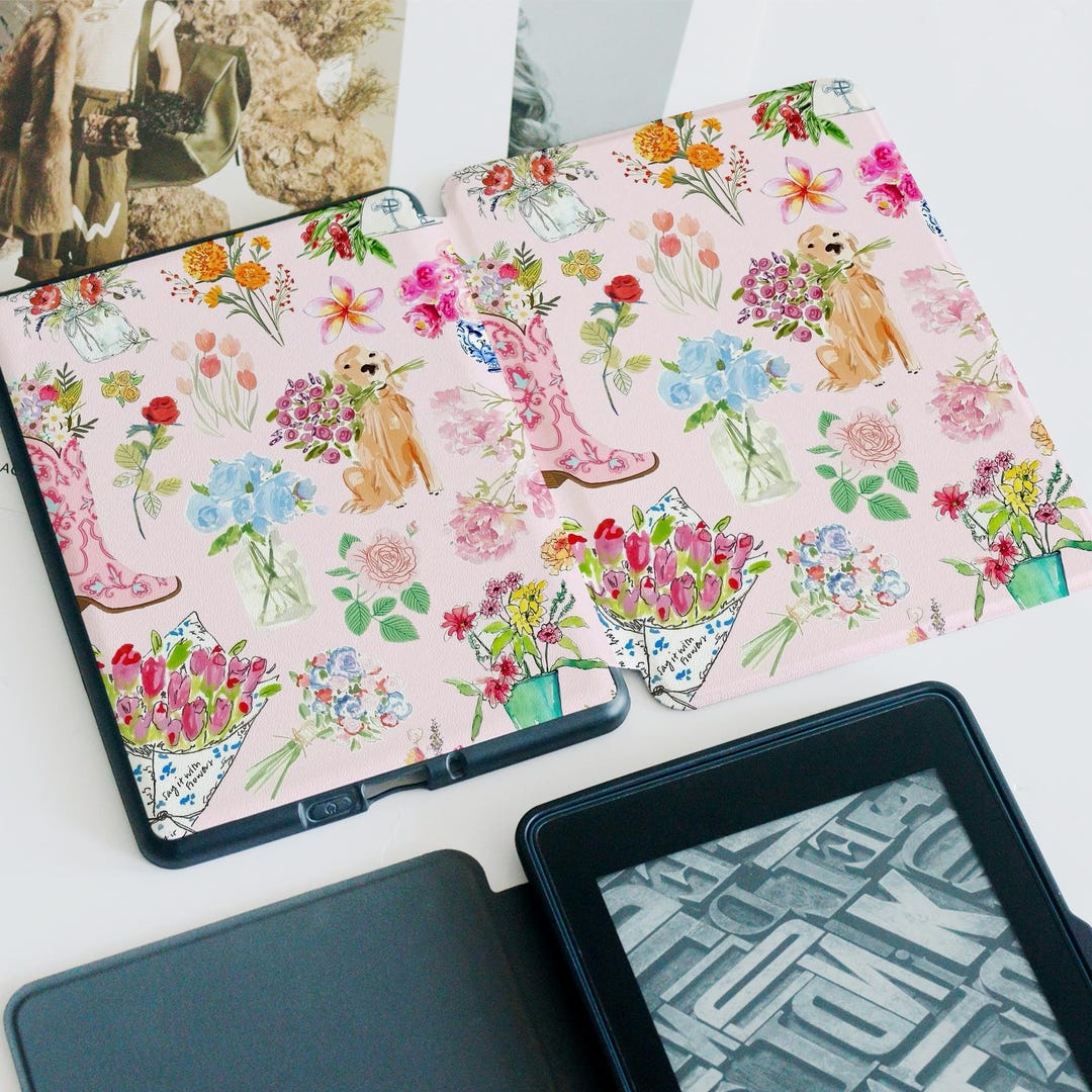 Floral Pet Collage Kindle Case Customized for Paperwhite 1/2/3/4,kindle ...