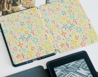 Motivo a stella colorata personalizzato per Paperwhite 1/2/3/4, Kindle 2019/2022, custodia per Kindle Paperwhite, Kindle 12a generazione, Paperwhite 6"/7"