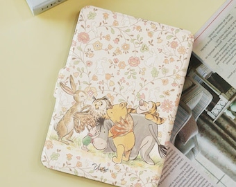 Winnie Pooh Kindle Case Customized Paperwhite, with Hand Strap, Kindle 2019/2022, Kindle Paperwhite Case, Kindle 12th Gen, Paperwhite 6"/7"