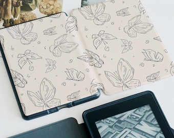Paperwhite personalizado com borboleta preta 1/2/3/4, Kindle 2019/2022, capa para Kindle Paperwhite, Kindle 12ª geração, Paperwhite 6"/7", presente para ela