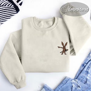 Embroidered Kingdom Come Deliverance II Rabbit 4 Sweatshirt, Rabbit KCD Shield Badge Embroidered Hoodie, Holiday gift, Gift for Gamer
