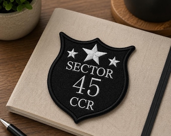 Shatter Me 45 Sector CCR Embroidered Patch, BookTok Merch, Iron On Badge