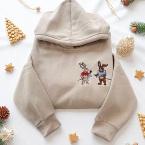 Embroidered Kingdom Come Deliverance II Rabbit Sweatshirt, Rabbit KCD Shield Badge Embroidered Hoodie, Holiday gift, Gift for Gamer