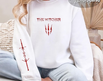 The Witcher Embroidered Shirt, Werewolf Witcher Sweatshrit, Yennefer Blood of Elves Shirt, Gift for her, Game Gifts, Gift for him