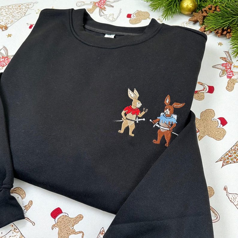 Kcd All Rabbit Embroidered Kingdom Come Deliverance Rabbit Sweatshirt: KCD Shield ...