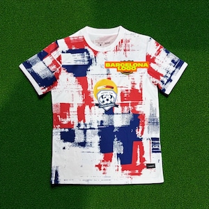 Personalized Barcelona &quot;Graffiti&quot; Soccer Shirt