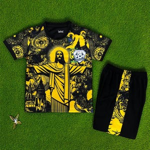 Personalized Brazil Yellow Special Football Kit