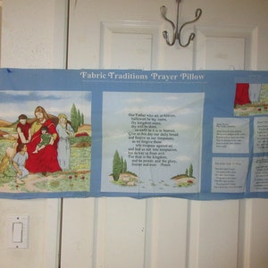 Panel Fabric Traditions Lords Prayer Pillow panel