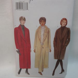 May include: A sewing pattern for three different coats. The pattern is for sizes 14-16-18. The pattern is from Butterick and the pattern number is 5764.