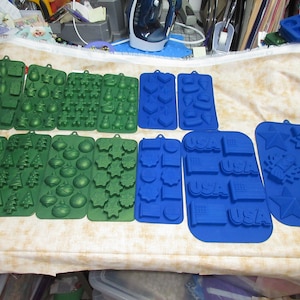 Silicone Candy molds: Christmas and Patriotic- Pick your item