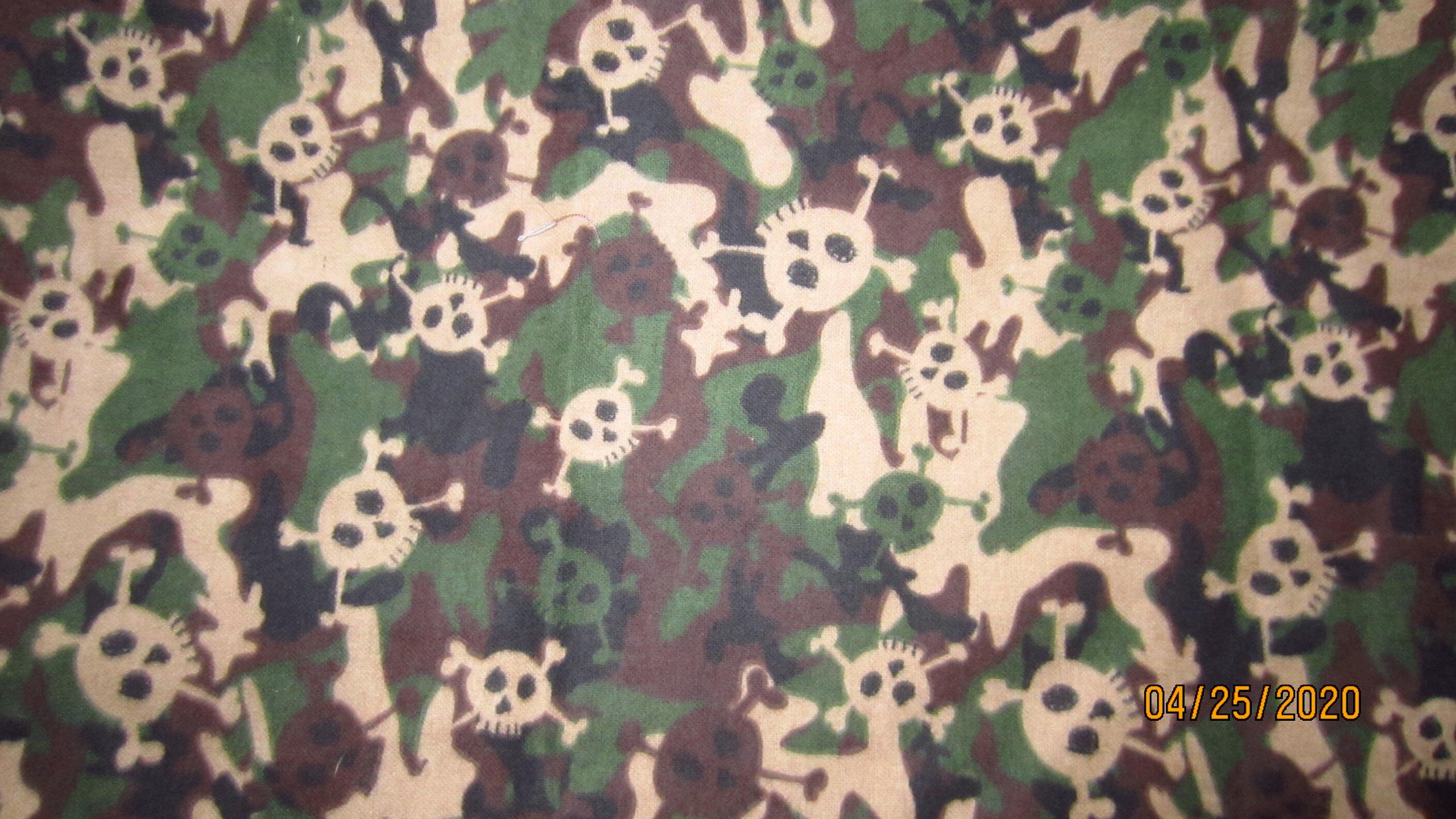 Skull Flannel Fabrics Choose Your Print. All 100 Cotton Etsy UK