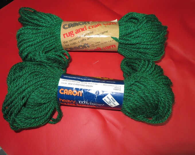 Caron Heavy Rug Yarn 100 Dacron Vintage Etsy