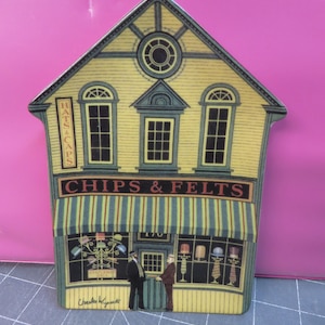Charles Wysocki Folktown Chips& Felts 1996 Bradford Exchange Plate