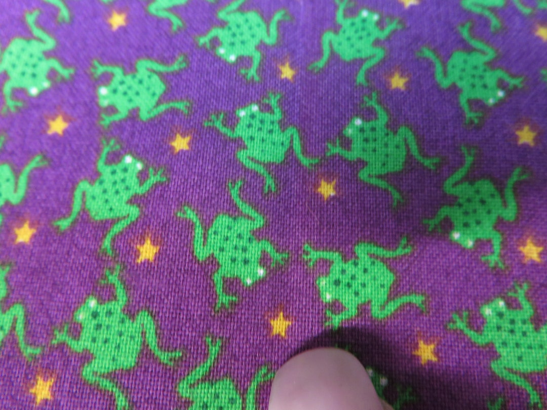 Concord Fabrics - Teeny Frogs on Purple Cotton Sold by the Half Yard - Etsy