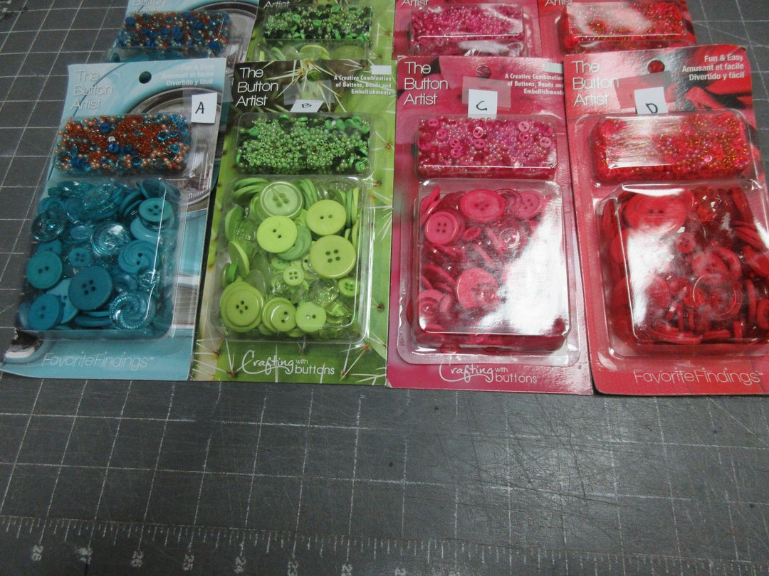 The Button Artist Choose Your Colors Each Package Assorted Buttons