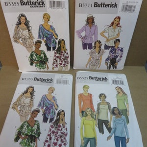 Butterick Blouse patterns - Patterns B5525, B5711, B5355