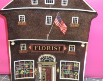 Charles Wysocki Folktown The Town Florist 1996 Bradford Exchange Plate