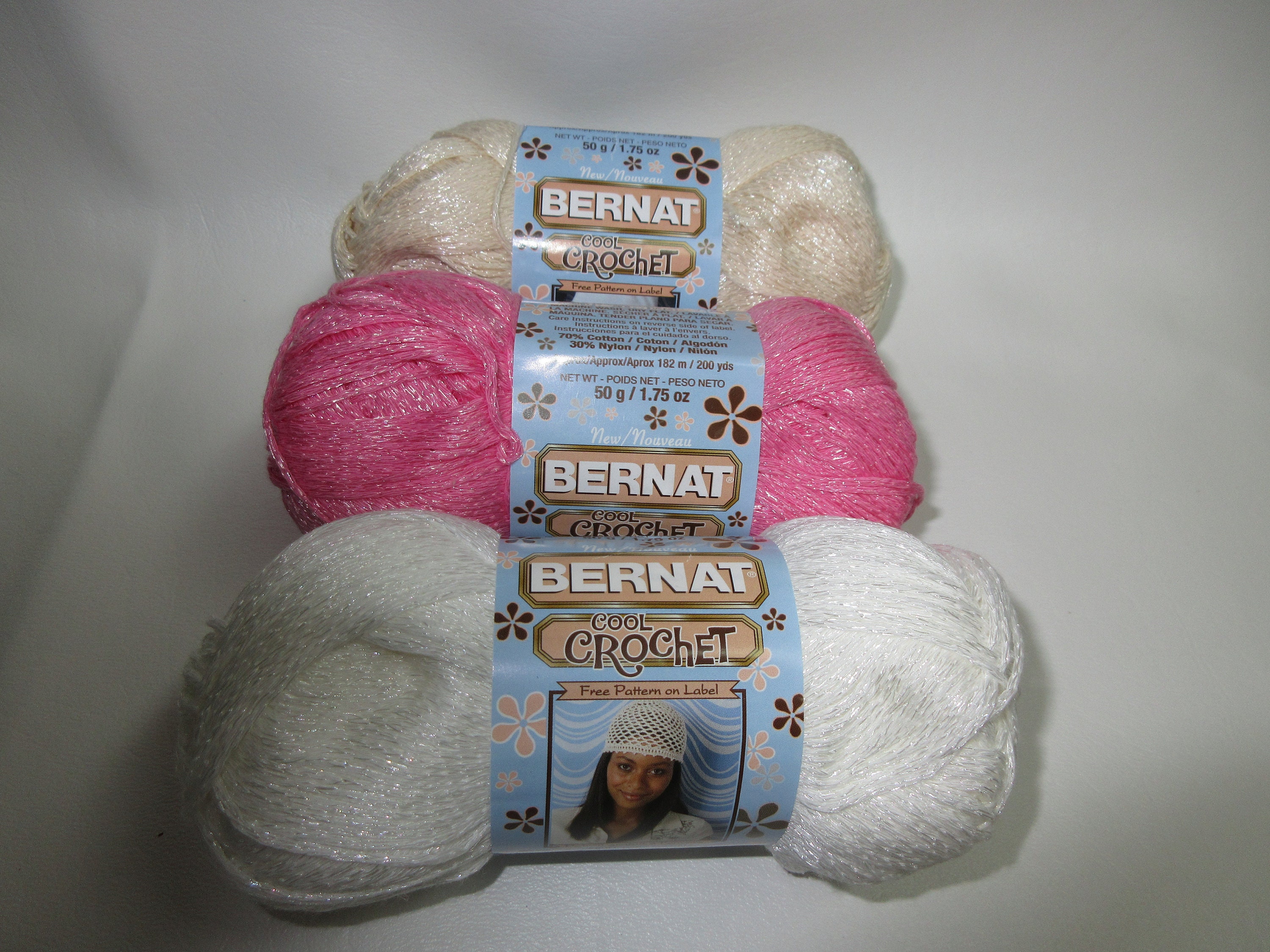 Baby-safe Sparkle Bernat Baby Blanket Yarn, Super Bulky 6, 10.5oz/220 Yds,  No-scratch Sparkle, Soft Polyester Chenille, Low & Fast Ship 