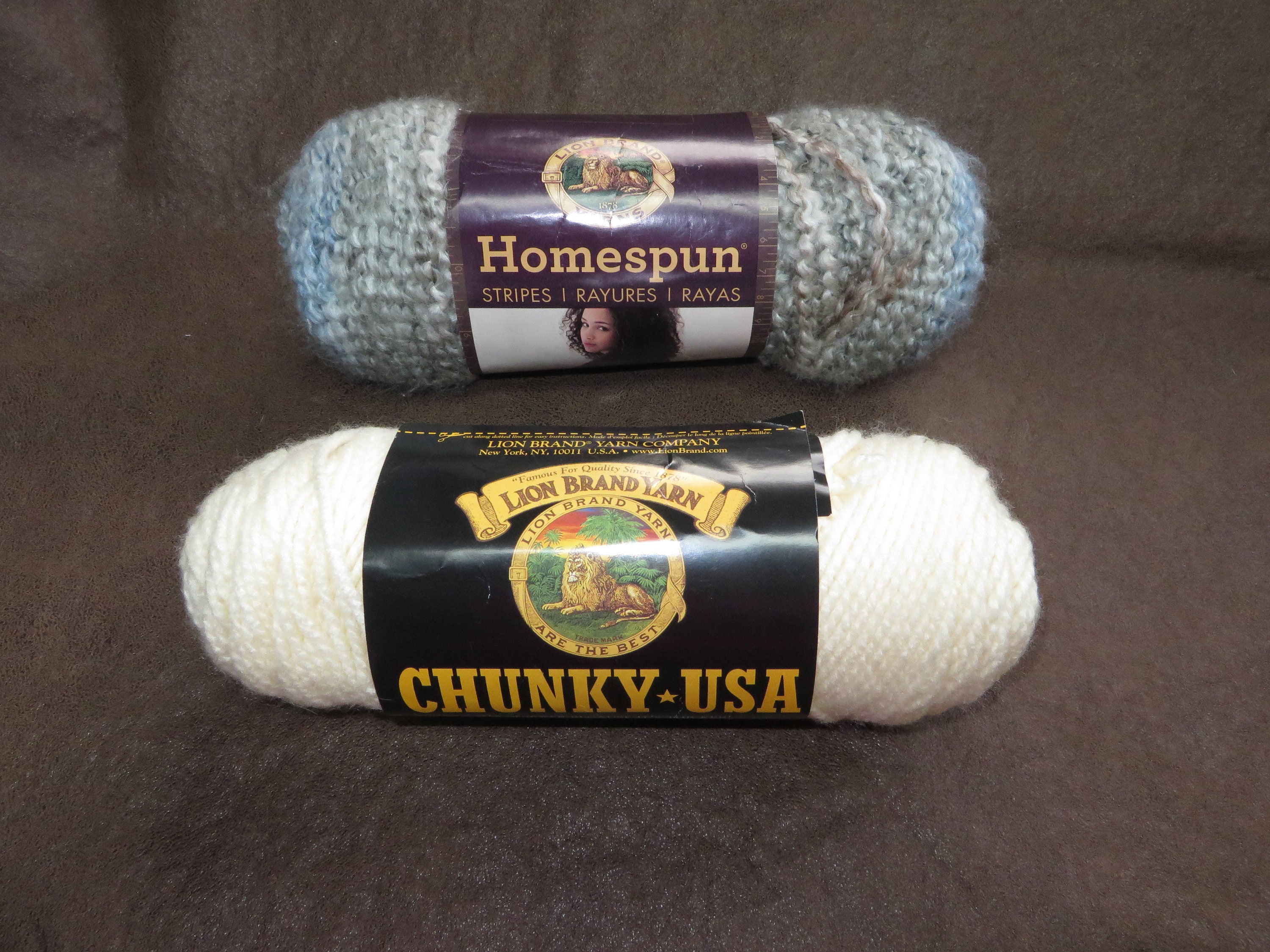 Lion Brand Homespun Yarn Prairie Bulky Knit Crochet Variegated 