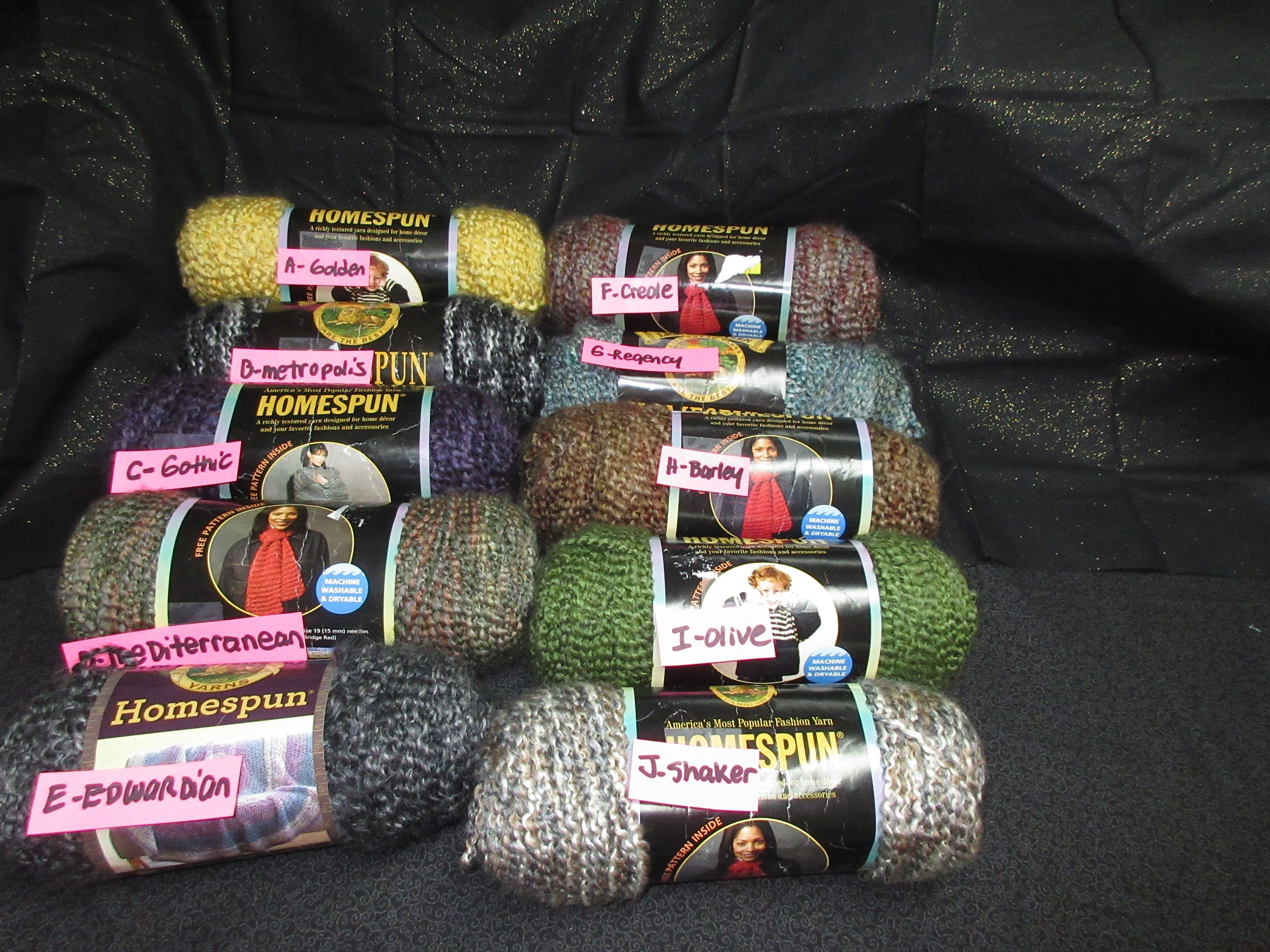 Lion Brand, Office, Lion Brand Homespun Yarn 3 Skeins Colonial Color