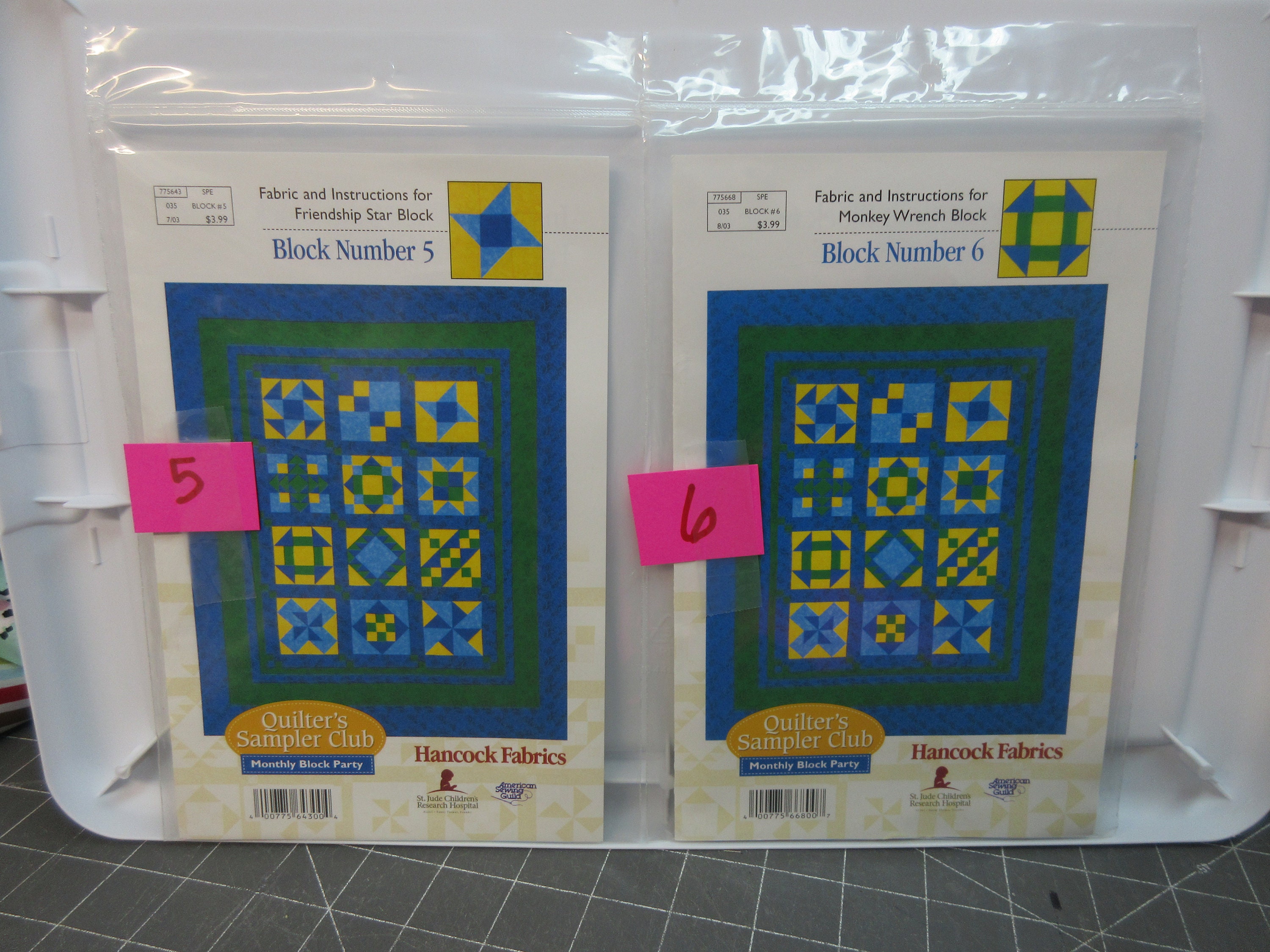Patterns-hancock Fabrics Block of the Month Sampler Club Patterns 12 ...
