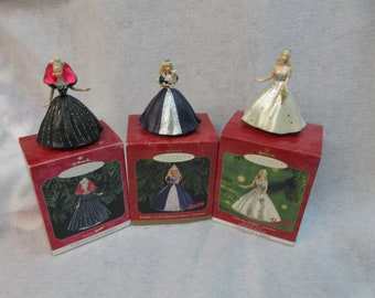 Vintage Hallmark Keepsake Ornaments - Holiday Barbie - Pick your item 1998,1999,2001