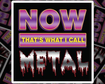 Dit is wat ik noem metalen sticker | Grappige sticker van zwaar metaal | Parodiesticker | Grappige retro sticker jaren 90 | Sticker nostalgie uit de jaren 90