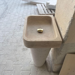 Ready to Ship!!! Travertine Sink, Marble Sinks, Special Order Travertine Sink, Bathroom Sink, Powder Sink, Bathroom Decor, Marble Sink