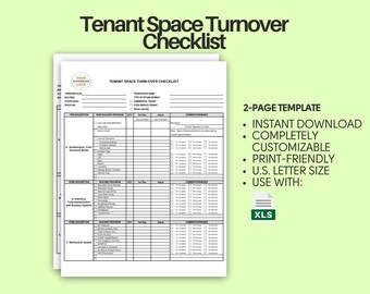 Tenant Space Turnover Checklist (Lease Space Handover Guide, Space Turnover Inspection Checklist, Tenant Space Readiness Checklist)