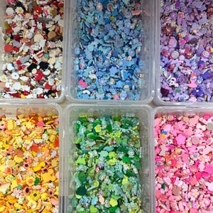 50+ Pcs Mix Flatback Charms + Surprise Gift, Cabochons, Decoden, Kawaii Charms, Plastic, Acrylic, Resin Charms, Phone Charms, Slime Charms