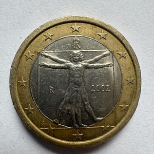 2002 1 Euro Coin – Mint Mark R – Collectible Numismatic Piece